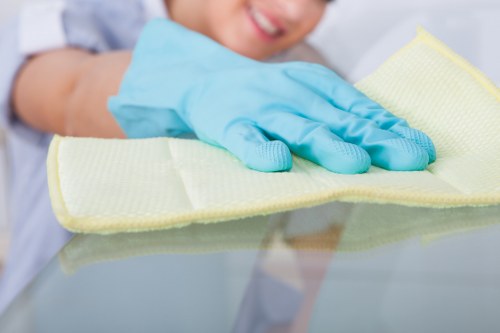 Upholstery cleaning equipment ready for sofa care