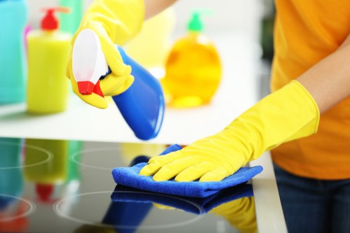 Commercial cleaners maintaining a clean workplace in Wandsworth