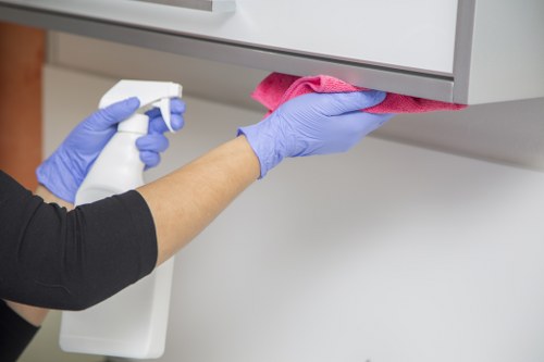 Customer reviewing a cleaning appointment quotation